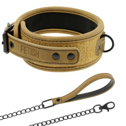 FETISH SUBMISSIVE ORIGEN - COLLAR CON CADENA CON FORRO DE NEOPRENO - CandyHot - Foto 2