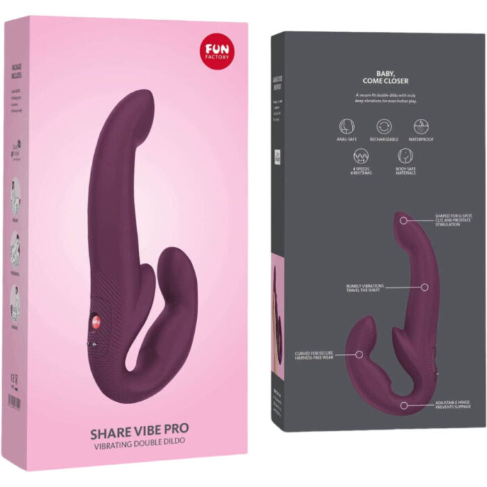 FUN FACTORY - SHARE VIBE PRO VIBRADOR DOBLE GRANATE - CandyHot - Foto 3