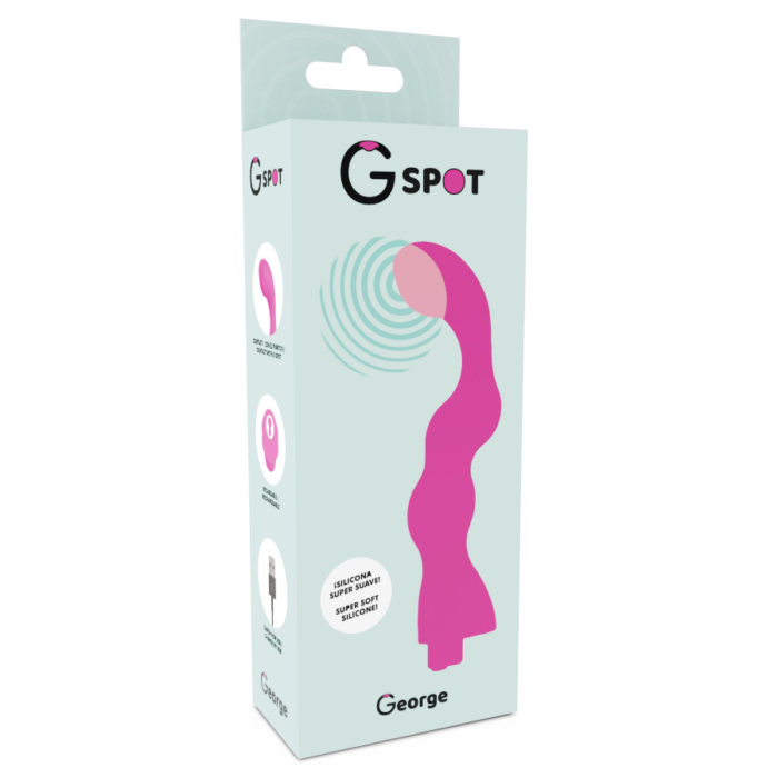 G-SPOT - GEORGE VIBRADOR PUNTO G ROSA CHICLE - CandyHot - Foto 5