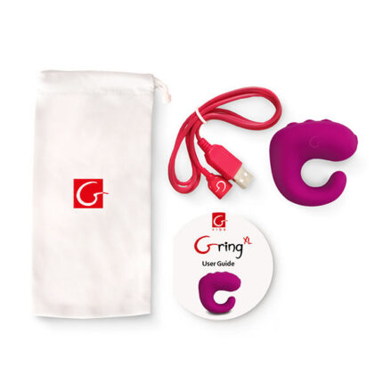 G-VIBE - FUN TOYS GRING ANILLO VIBRADOR XL SWEET RASPBERRY - CandyHot - Foto 2