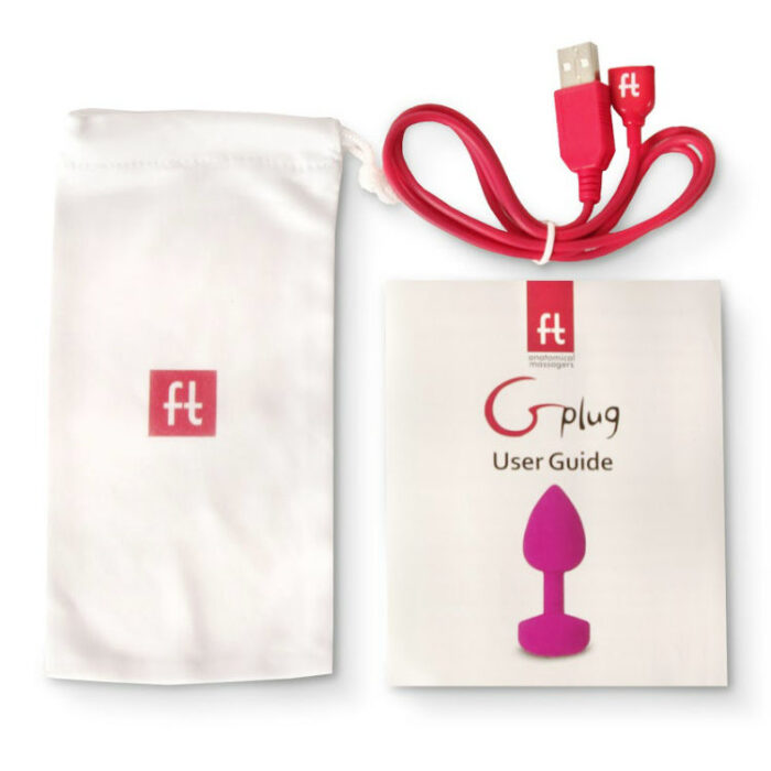 G-VIBE - FUNTOYS GPLUG ANAL VIBRADOR RECARGABLE GRANDE ROSA NEON 3.9CM - CandyHot - Foto 4