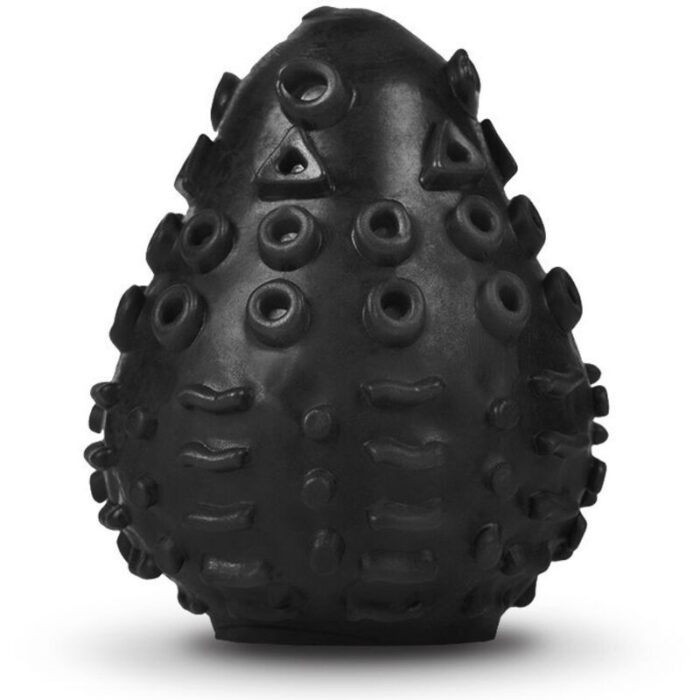 G-VIBE - HUEVO MASTURBADOR TEXTURADO REUTILIZABLE NEGRO - CandyHot - Foto 1