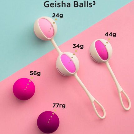 G-VIBE - SET 5 GEISHA BALLS3 ROSA - CandyHot - Foto 2