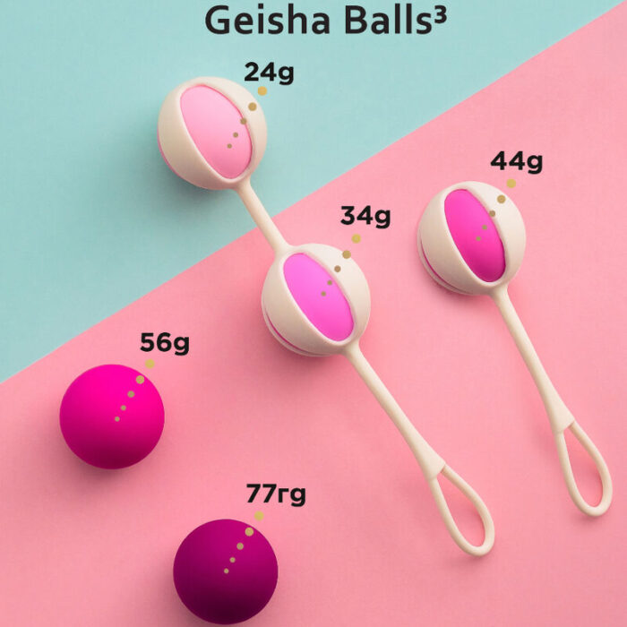 G-VIBE - SET 5 GEISHA BALLS3 ROSA - CandyHot - Foto 2