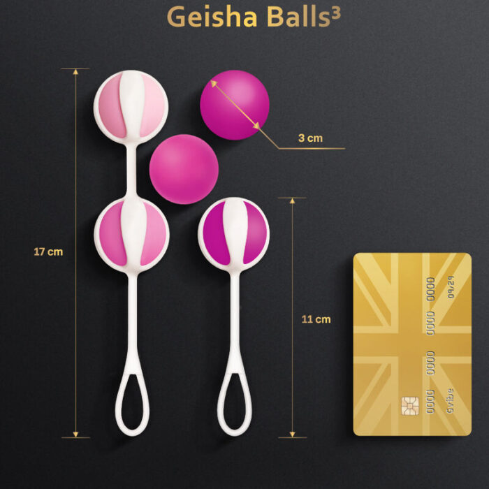 G-VIBE - SET 5 GEISHA BALLS3 ROSA - CandyHot - Foto 3