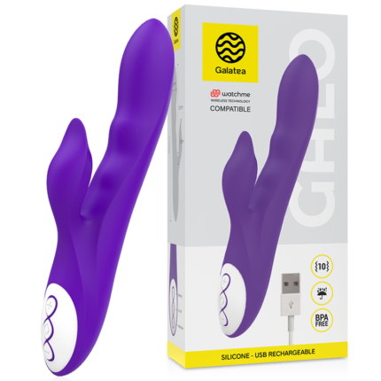 GALATEA - GALO VIBRADOR LILA COMPATIBLE CON WATCHME WIRELESS TECHNOLOGY - CandyHot - Foto 1