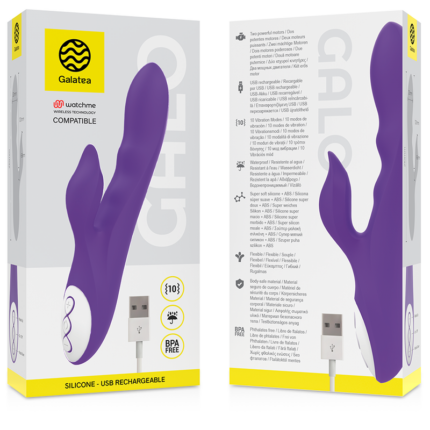 GALATEA - GALO VIBRADOR LILA COMPATIBLE CON WATCHME WIRELESS TECHNOLOGY - CandyHot - Foto 2