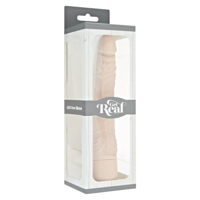 GET REAL - CLASSIC SLIM VIBRADOR NATURAL - CandyHot - Foto 3