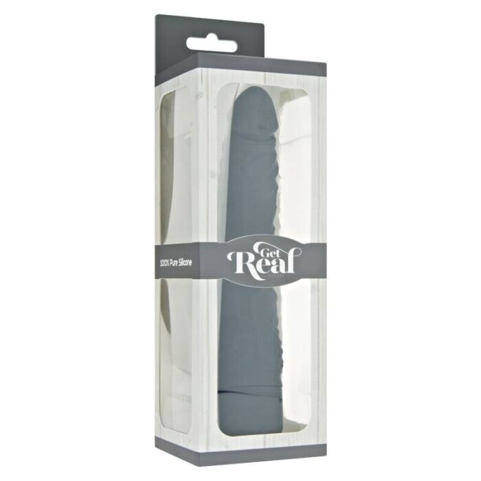 GET REAL - CLASSIC SLIM VIBRADOR NEGRO - CandyHot - Foto 3