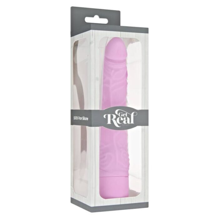 GET REAL - CLASSIC SLIM VIBRADOR ROSA - CandyHot - Foto 3