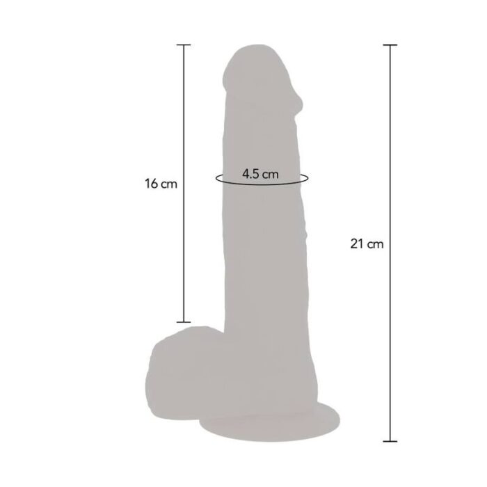 GET REAL - DILDO VIBRADOR CON BOLAS GIRATORIAS NATURAL - CandyHot - Foto 5