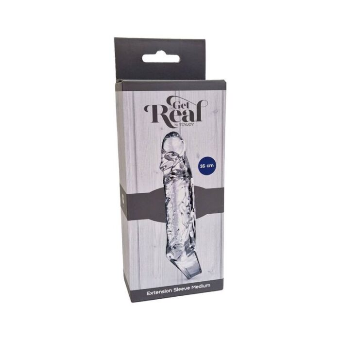 GET REAL - EXTENSION MEDIO 16 CM TRANSPARENTE - CandyHot - Foto 3