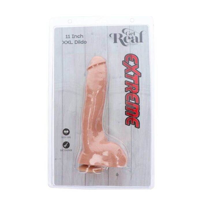 GET REAL - EXTREME XXL DILDO 28 CM NATURAL - CandyHot - Foto 5