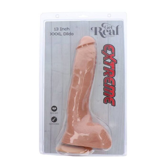 GET REAL - EXTREME XXXL DILDO 34 CM NATURAL - CandyHot - Foto 5