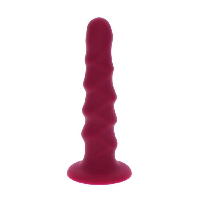 GET REAL - RIBBED DONG 12 CM ROJO - CandyHot - Foto 1