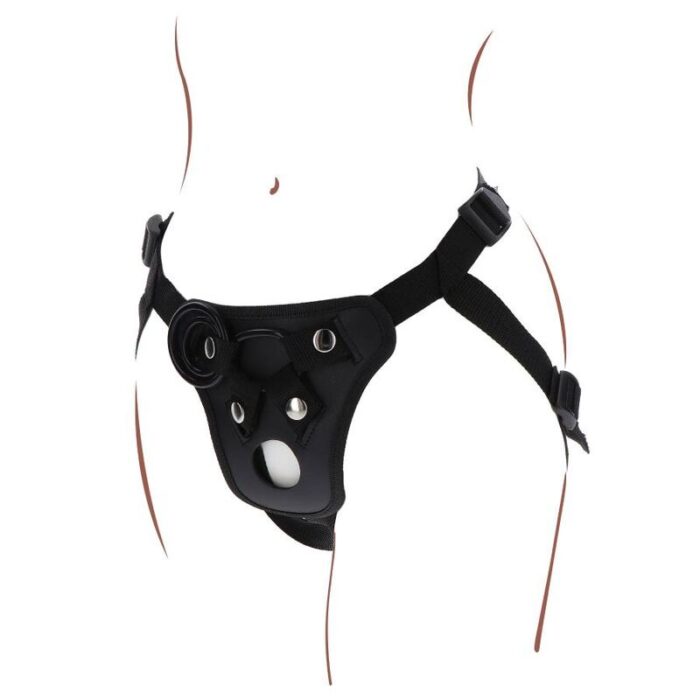 GET REAL - STRAP-ON PLEASURE HARNÉS NEGRO - CandyHot - Foto 5