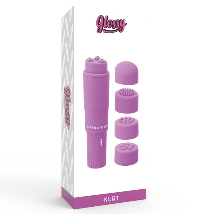 GLOSSY - POCKET  KURT MASAJEADOR LILA - CandyHot - Foto 4