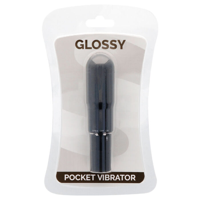 GLOSSY - POCKET VIBRADOR NEGRO - CandyHot - Foto 3