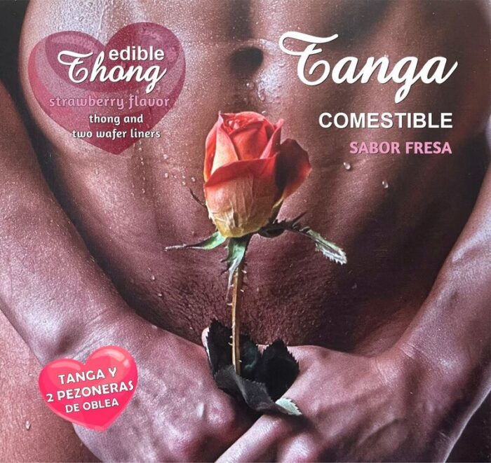 HOTFLOWERS - TANGA+ 2 PEZONES OBLEA FRESA HOMBRE /es/pt/en/fr/it/ - CandyHot - Foto 1