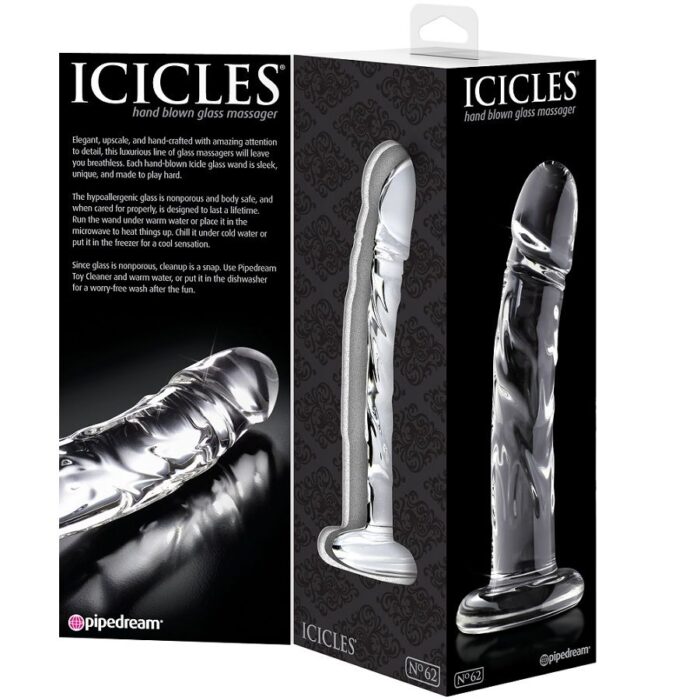 ICICLES - N. 62 MASAJEADOR DE VIDRIO - CandyHot - Foto 3