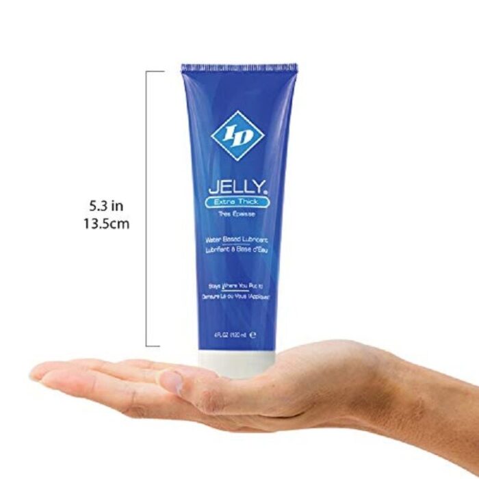 ID JELLY - LUBRICANTE BASE AGUA EXTRA THICK TRAVEL TUBE 120 ML - CandyHot - Foto 3