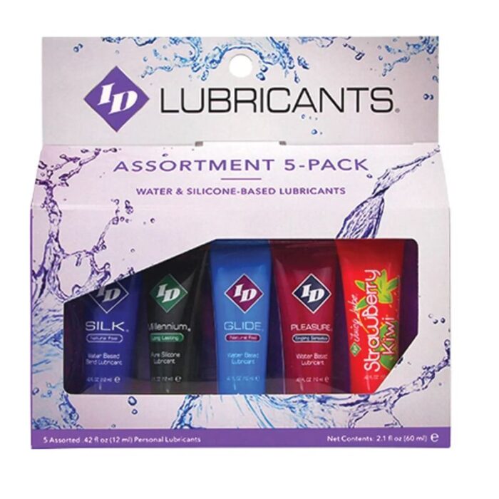 ID JUICY LUBE - SURTIDO 5X LUBRICANTE TUBE PACK 12 ML - CandyHot - Foto 1