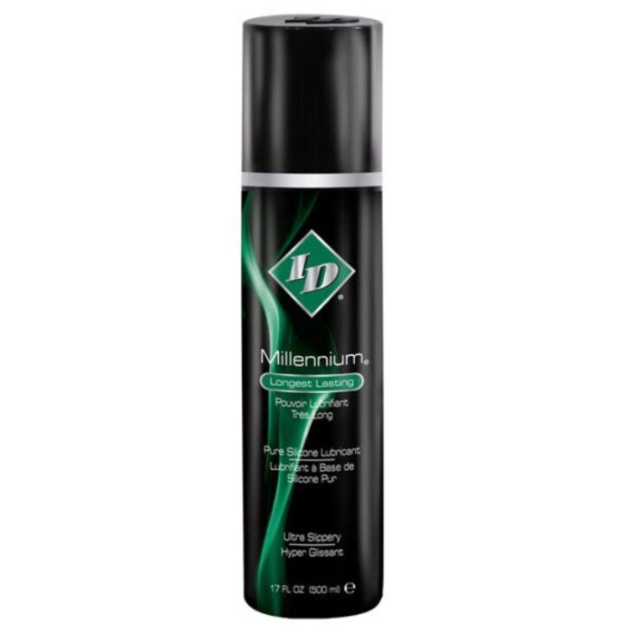 ID MILLENIUM - LUBRICANTE BASE SILICONA LONG LASTING 500 ML - CandyHot - Foto 1