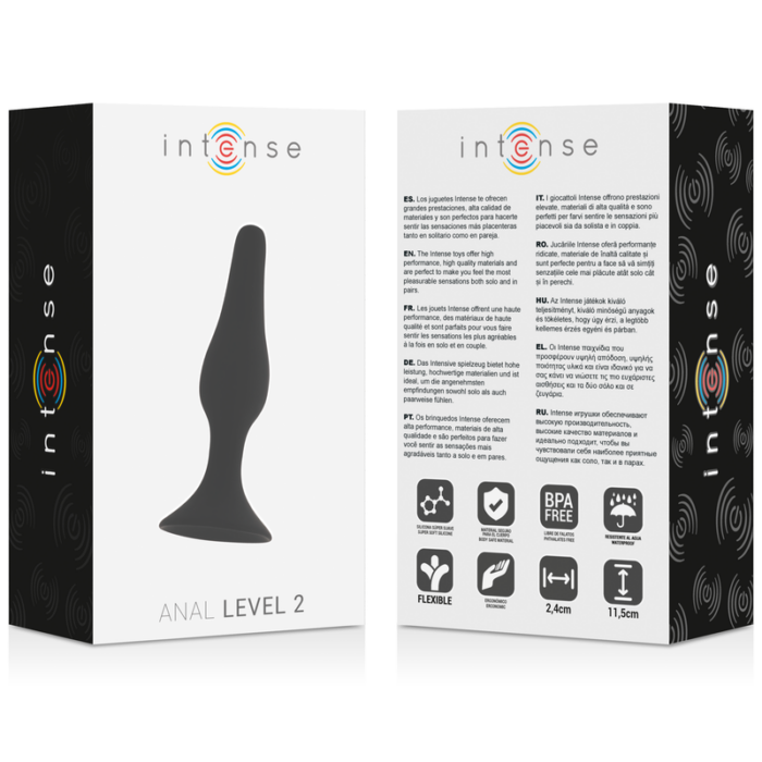 INTENSE - ANAL LEVEL 2 11.5CM NEGRO - CandyHot - Foto 3