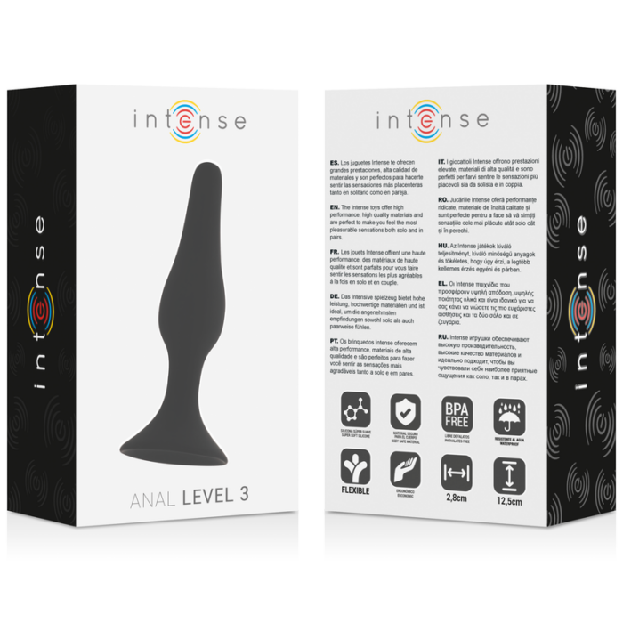 INTENSE - ANAL LEVEL 3 12.5CM NEGRO - CandyHot - Foto 4