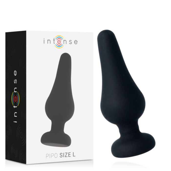 INTENSE - ANAL PLUG PIPO L SILICONE NEGRO 13 CM - CandyHot - Foto 1