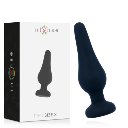 INTENSE - ANAL PLUG PIPO S SILICONE NEGRO 9.8 CM - CandyHot - Foto 1