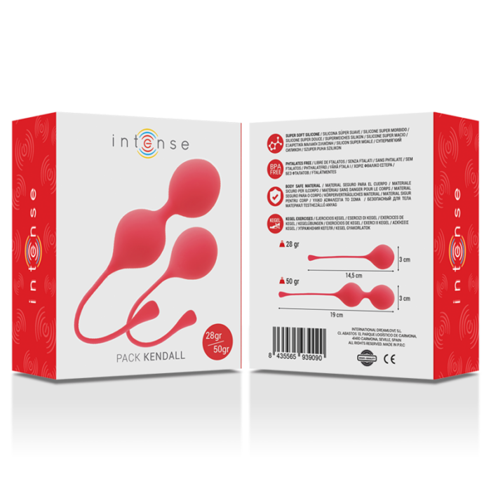 INTENSE - BOLAS KEGEL PACK KENDALL ROJO - CandyHot - Foto 2
