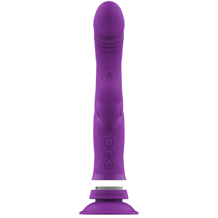 INTENSE - CASANOVA VIBRADOR RABBIT SILICONA TRIPLE MOTOR MORADO - CandyHot - Foto 5