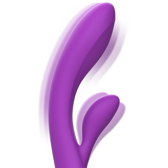 INTENSE - LUIGI VIBRADOR RABBIT SILICONA LIQUIDA MORADO - CandyHot - Foto 5