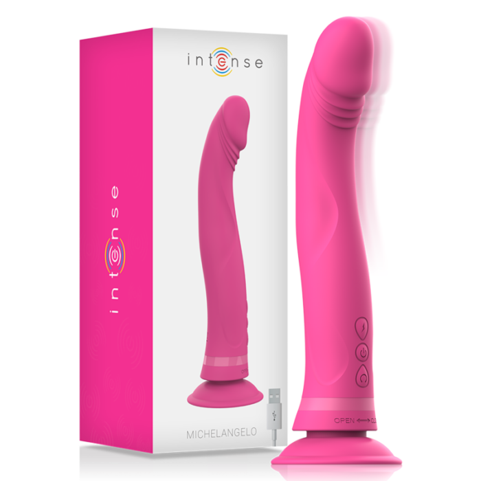 INTENSE - MICHELANGELO DILDO VIBRADOR SILICONA ROSA - CandyHot - Foto 1