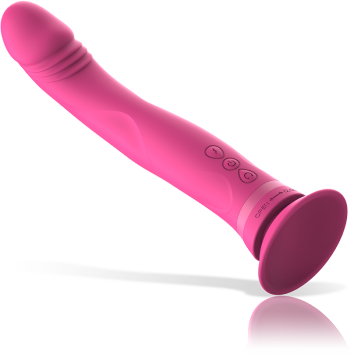 INTENSE - MICHELANGELO DILDO VIBRADOR SILICONA ROSA - CandyHot - Foto 5