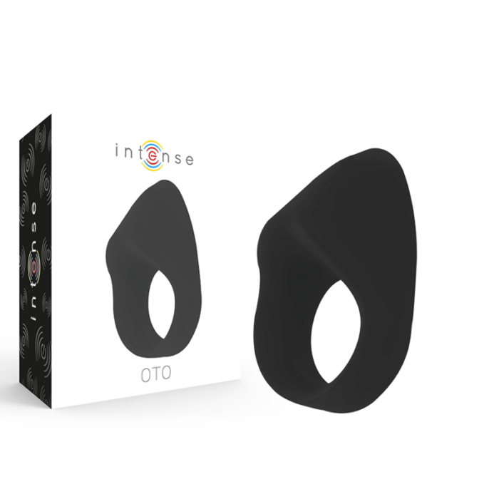 INTENSE - OTO ANILLO VIBRADOR RECARGABLE NEGRO - CandyHot - Foto 1