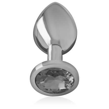 INTENSE - PLUG ANAL METAL ALUMINIO CON CRISTAL NEGRO TALLA L - CandyHot - Foto 2