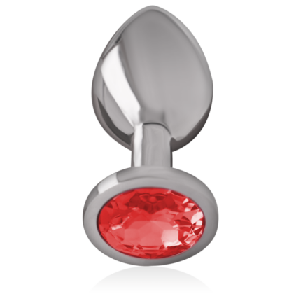 INTENSE - PLUG ANAL METAL ALUMINIO CON CRISTAL ROJO TALLA L - CandyHot - Foto 2