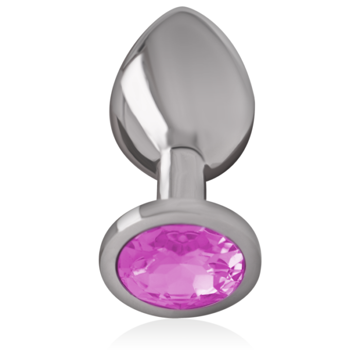 INTENSE - PLUG ANAL METAL ALUMINIO CON CRISTAL ROSA TALLA S - CandyHot - Foto 2