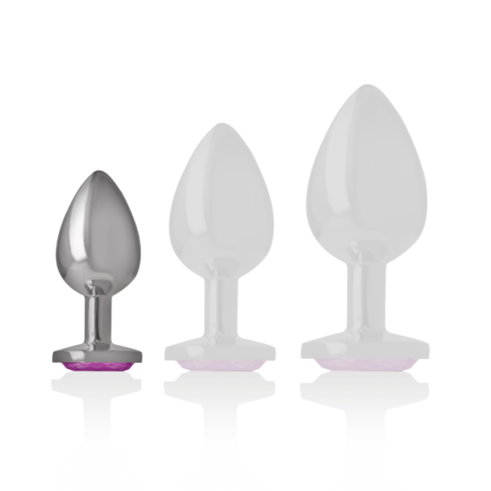 INTENSE - PLUG ANAL METAL ALUMINIO CON CRISTAL ROSA TALLA S - CandyHot - Foto 5