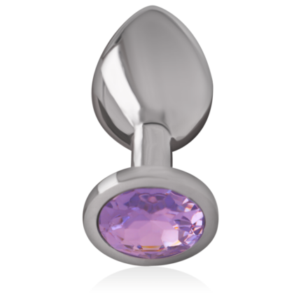 INTENSE - PLUG ANAL METAL ALUMINIO CON CRISTAL VIOLETA TALLA L - CandyHot - Foto 2