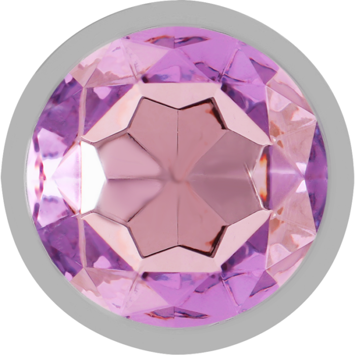 INTENSE - PLUG ANAL METAL ALUMINIO CON CRISTAL VIOLETA TALLA M - CandyHot - Foto 3