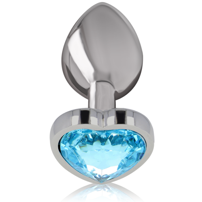 INTENSE - PLUG ANAL METAL ALUMINIO CORAZÓN AZUL TALLA L - CandyHot - Foto 2