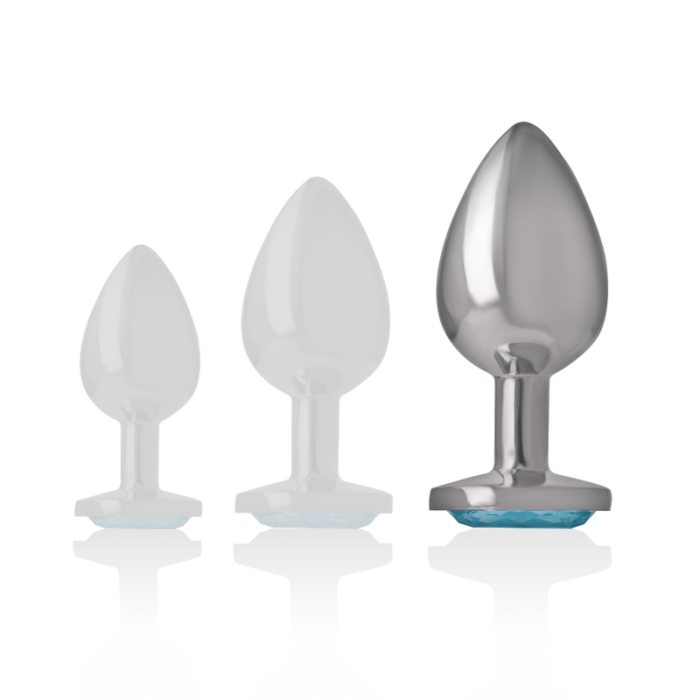 INTENSE - PLUG ANAL METAL ALUMINIO CORAZÓN AZUL TALLA L - CandyHot - Foto 5
