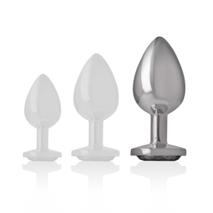 INTENSE - PLUG ANAL METAL ALUMINIO CORAZÓN BLANCO TALLA L - CandyHot - Foto 5