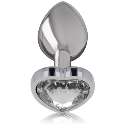 INTENSE - PLUG ANAL METAL ALUMINIO CORAZÓN BLANCO TALLA S - CandyHot - Foto 2