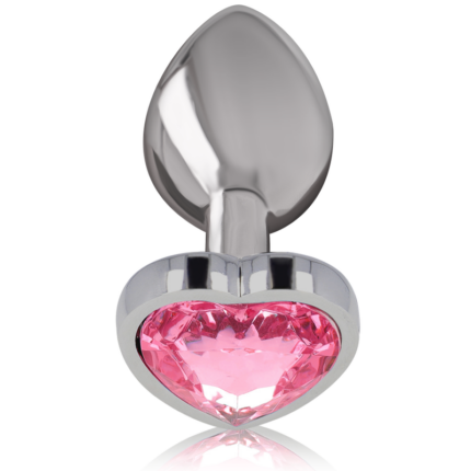 INTENSE - PLUG ANAL METAL ALUMINIO CORAZÓN ROSA TALLA L - CandyHot - Foto 2