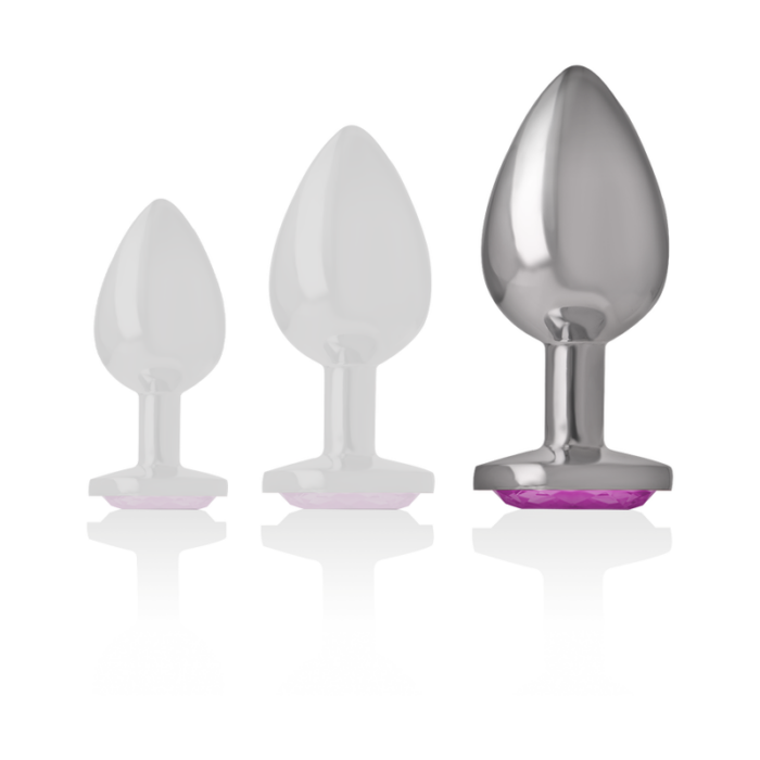 INTENSE - PLUG ANAL METAL ALUMINIO CORAZÓN ROSA TALLA L - CandyHot - Foto 5