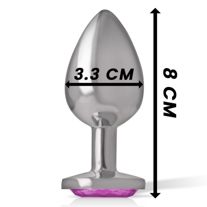 INTENSE - PLUG ANAL METAL ALUMINIO CORAZÓN ROSA TALLA M - CandyHot - Foto 4
